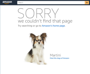 Amazon 404 error with Meet the dogs of Amazon