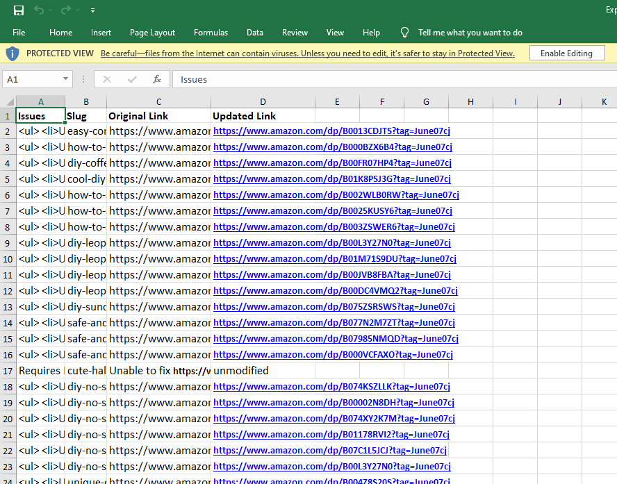 This is a screenshot of the Linkmoney App downloadable CSV report