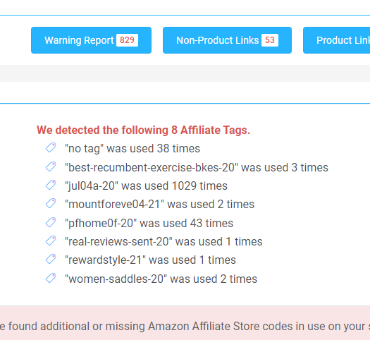 Some Amazon Affiliate sites have more than one Amazon Store code