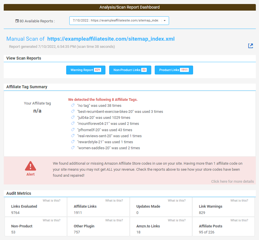 This is a screenshot of the Linkmoney App Dashboard