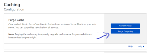Cloudflare Purge Everything