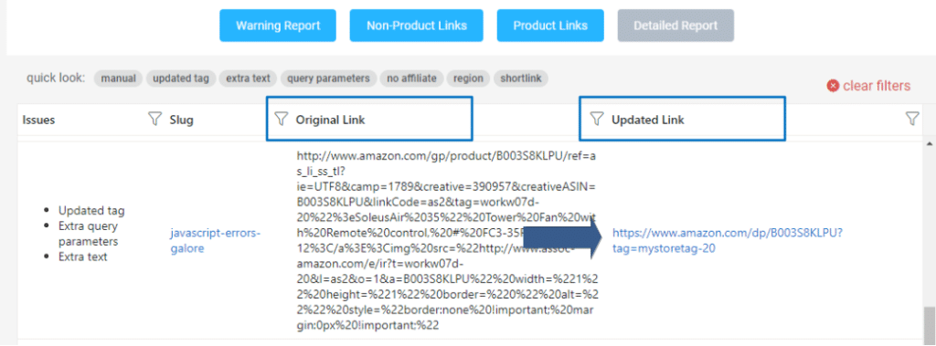 Remove query parameters